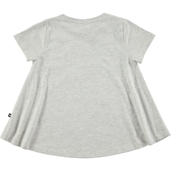 Molo Girls Gray Gold Dot Swing T-shirt size 6 - Picture 2 of 9